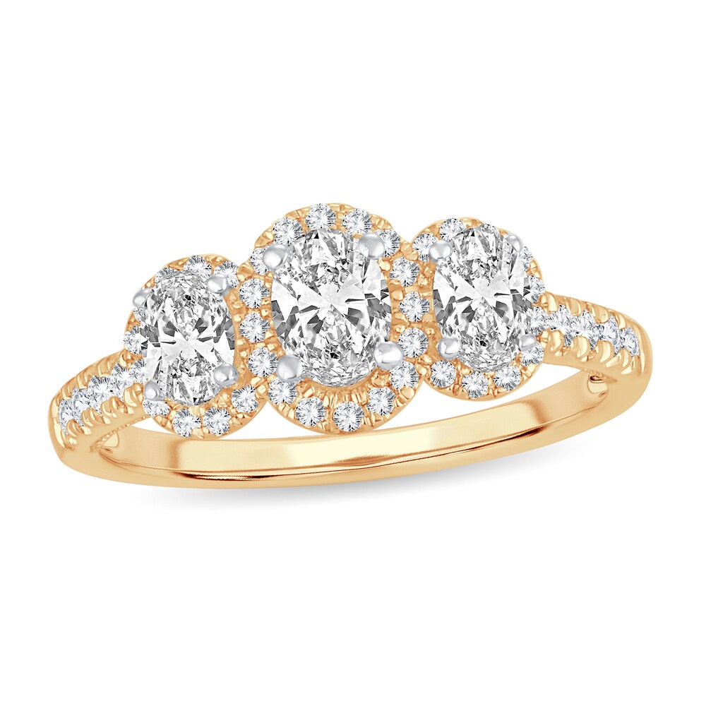 Diamond Ring 1 ct tw Oval 14K Yellow Gold zvcnuhOn